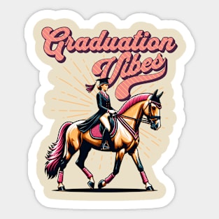 Horse Girl Graduate Sticker